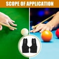 thumbnail image 6 of FUEENIRVA 2Pcs 3 Fingers Billiards Gloves Elastic Wrist Black Flexible Material for Precise Shots, 6 of 8