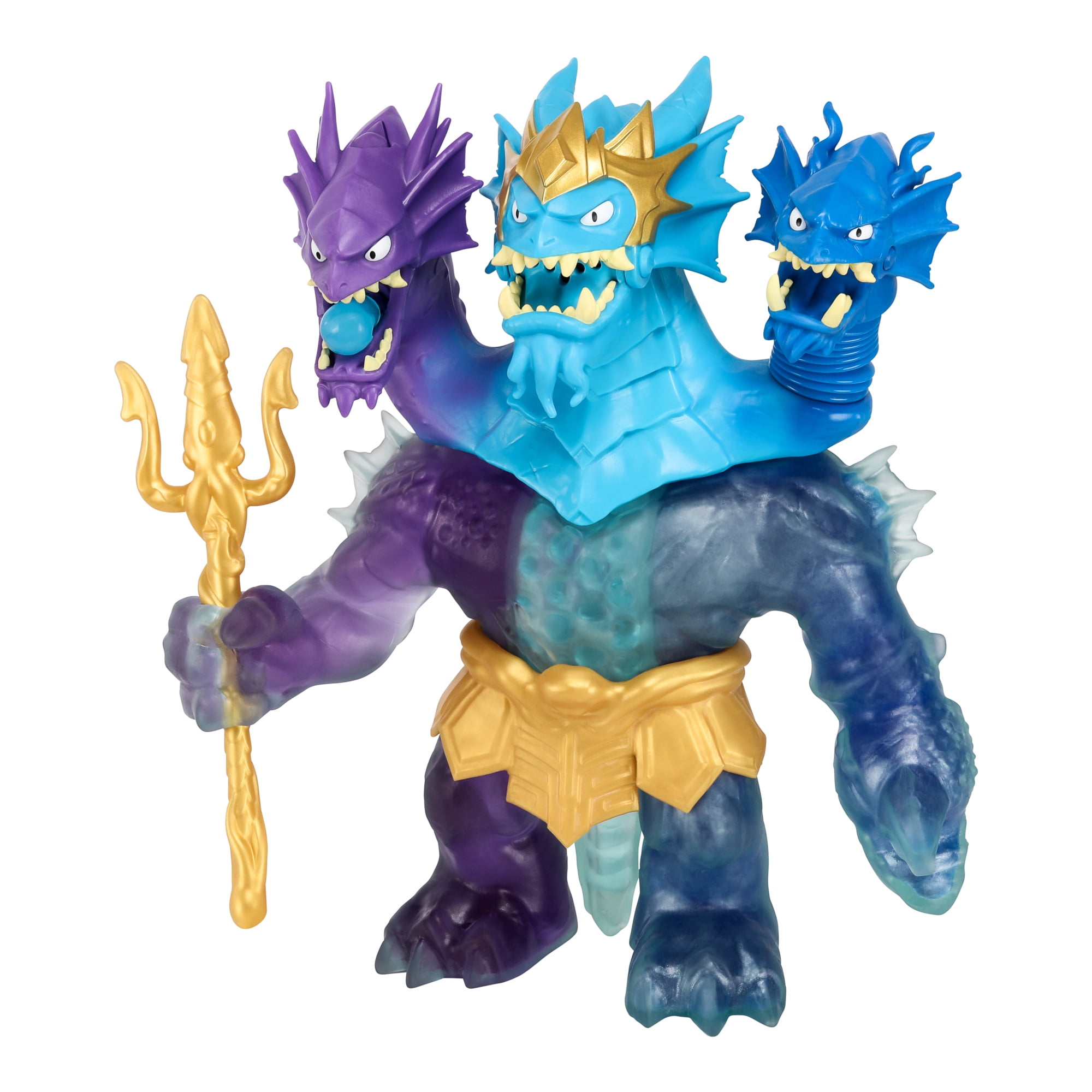 Heroes of Goo Jit Zu 9.5 inch King Hydra Figure with Triple Attack 3 in 1 Goo Power, Ages 4+