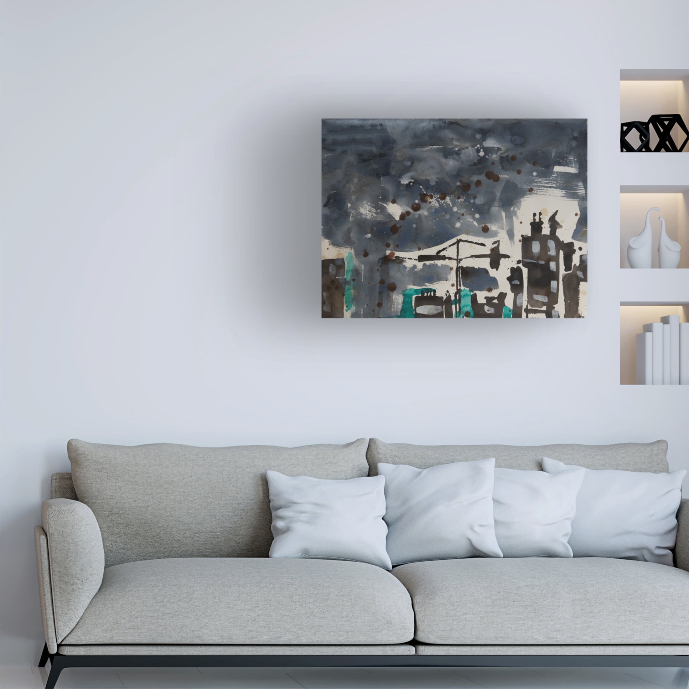 Canvas Wall Art - Erin McGee Ferrell 'Bahrain IV' Wall Art for Living Room, Bedroom, or Office Décor by Trademark Fine Art - 19 x 14 Inches