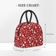thumbnail image 2 of Fotbe Red Christmas Cheer. Bolsa de Almuerzo con Estampado, Lonchera Aislada, Contenedor de Comida Reutilizable Tipo Cooler a Prueba de Fugas, 2 of 6