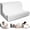 White, variant on ZerOra Reading Pillow for Sitting Up in Bed Rest, Lumbar Neck Support Pillow with Back Support, Home Bedroom Sofa Dorm Essentials for Sleeping Reading Gaming Foot Rest Floor Chair Cushion-White