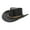 Black, variant on RESISTANCE Premium Australian Style Leather Cowboy Hat | Shapeable Outback Hat for Men and Women