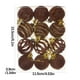 thumbnail image 3 of 12 Bolas Navideñas de Terciopelo Flocadas, Adornos Navideños de Plástico, Adornos Colgantes Decorativos para Árbol de Navidad., 3 of 5