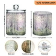 thumbnail image 5 of Yayeee 2 Pack Qtip Holder Bathroom Cotton Swab Canister with Lid Clear Dispenser Set, Purple Deer, 5 of 6