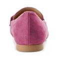 thumbnail image 5 of FSJ Women Closed Toe Chains Loafers Slip on Chunky Low Heeled Flats Comfortable Daily Dress Outdoor Shoes Size 8 Fuchsia, 5 of 5