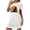 hgg173-White, variant on Ounisa Women's NIghtgown Pajamas Short Sleeve Fashion Halloween Cute Casual Printed Comfort Loose Short Nightdress