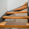 thumbnail image 3 of HINTRMENT 4Pcs Stair Brown Polyester Noise Reduction Steps Cushion for Stairs, 3 of 5