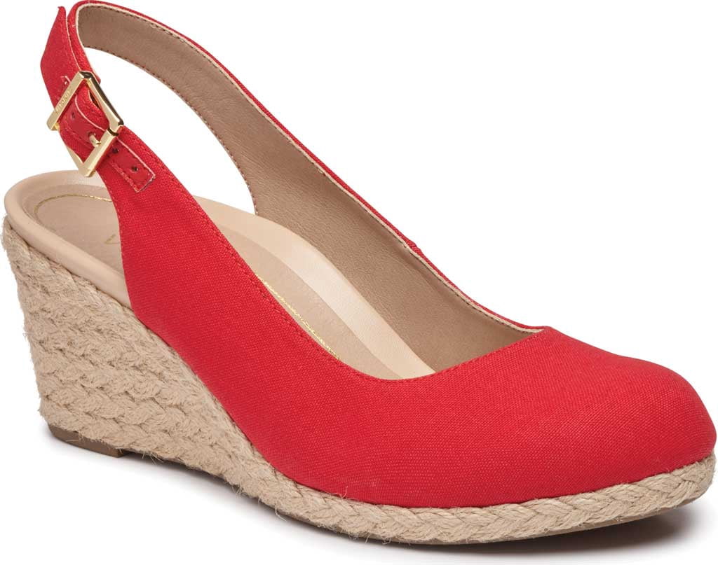 Vionic Coralina Slingback Cherry Canvas 