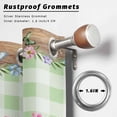 thumbnail image 2 of Outdoor Curtains for Patio Waterproof, Easter Outdoor Privacy Panels Grommet, Spring Pastoral Gnomes Bunny Eggs Green Lattice Blackout Outside Curtains for Porch/Cabana 54"x84", 2 Panels, 2 of 8