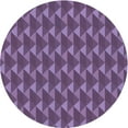 thumbnail image 1 of Ahgly Company Machine Washable Indoor Round Transitional Purple Jam Purple Area Rugs, 4' Round, 1 of 7