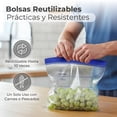thumbnail image 4 of Bolsas Reutilizables Para Congelador 180 Piezas, Galón 23.4x26.8 cm, Herméticas Doble Cierre Para Alimentos, 4 of 12