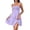 04#Purple, variant on Sundresses for Women Cute Spaghetti Strap Smocked Tiered Mini Dress Casual Summer Boho Flowy Swing Beach Sun Dresses