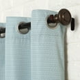 thumbnail image 4 of (2 pack) Sun Zero Arlo 2-Piece Textured Thermal Insulated Room Darkening Grommet Curtain Panel Pair, Aqua, 40"W x 95"L, 4 of 7
