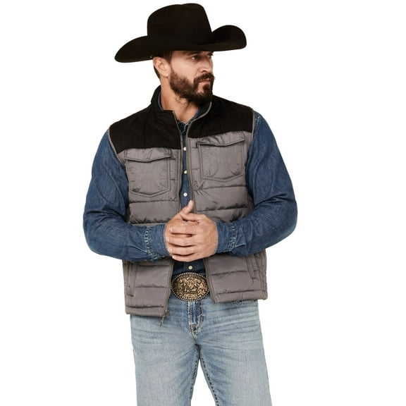 Hooey Men's Packable Vest Grey