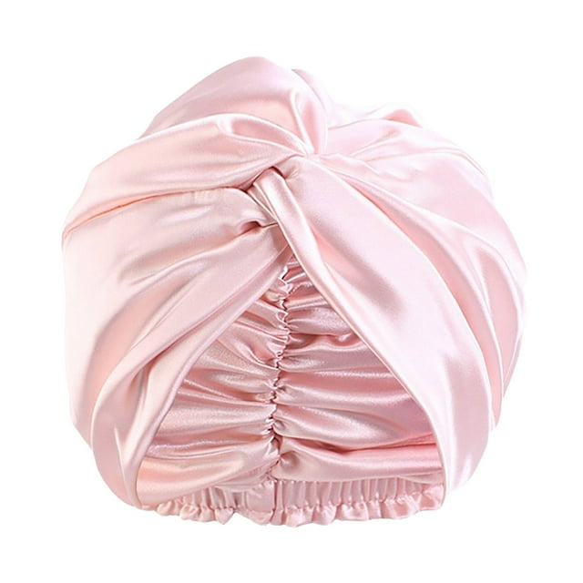 Bonnet en Satin Bonnet en Soie Bonnet de Nuit pour Femmes Extra Grand Réversible Réglable Bonnet en Satin pour Dormir Cheveux Bouclés Naturels