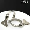 thumbnail image 2 of 10Pcs Jubilee Clips Stainless Steel Hose Clip Hose Clamp Worm Drive Hose Clip, 2 of 2