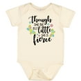 thumbnail image 3 of Inktastic Though She Be but Little She is Fierce Shakespeare Girls Baby Bodysuit, 3 of 5
