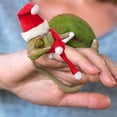 thumbnail image 4 of Xihbxyly Conjunto de Gorro y Bufanda Navideños para Mascotas, Poliéster Suave, Correa Ajustable para La Barbilla, Mini Gorro de Papá Noel para Gallinas y Mascotas Pequeñas, Perfecto para Fiestas Navi, 4 of 7