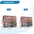 thumbnail image 4 of FORMRS 13-13.3 inch Laptop Sleeve Case Soft Carrying Quilted Computer Bag Cover, Orange Vibrant Flowers, 4 of 7