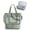 Green, variant on Beach Bag for Women, Mesh Tote Bags with Zipper, Sandproof Vacation Essentials with Cooler for Swim Cruise Pool