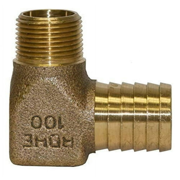 Merrill mfg RBHENL100 No Lead Bronze Pipe Fitting Elbow, 1" x 3/4"