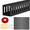 Black-1.57" Hx1.57"W, 15.4''L(8 Pc), variant on Cable Covers Grey 1.97" Hx1.97"W, 15.4''L(2 Pc) Cord Management