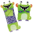 thumbnail image 2 of Happy Nappers: Pillow & Sleepy Sack: Medium - Green Monster - 54 x 20", 2-In-1: Plush Animal Opens To Sleeping Bag, Soft Play & Nap Character, Kids 3+, 2 of 8