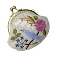 thumbnail image 2 of 1 Set Handmade Embroidery Starter Kit  Lock Coin Purse Clutch Bag DIY Embroidery Tools Kit with Wool Needle Accessories Kit for Women Girls (Birds Style), 2 of 8