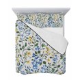 thumbnail image 7 of Blue Yellow Floral Spring Full Size Down Alternative Comforter,Lightweight Comforter Quilt Bedding Set with Pillow Shams Green Pastoral Summer Botanical All Seasons Bed Comforter Duvet Insert 78"x90", 7 of 7