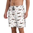 thumbnail image 2 of Logiee Dachshund Dog Print Mens Swim Trunks Quick Dry Board Shorts,Breathable Hawaii Beach Shorts Swimwear Bathing Suits-Small, 2 of 6