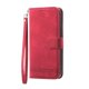 thumbnail image 4 of Funda Tipo Billetera para iPhone 16e Carcasa Abatible con Porta Tarjetas, Bolsillo para Efectivo, Soporte Ajustable, Cierre Magnético y Correa de Muñeca Rojo, 4 of 6