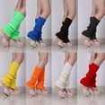 thumbnail image 1 of Flmtop Femmes en Bonneterie de Couleur Unie Couvre-Chaussures Hiver Chaud Crochet Longues Chaussettes, 1 of 7