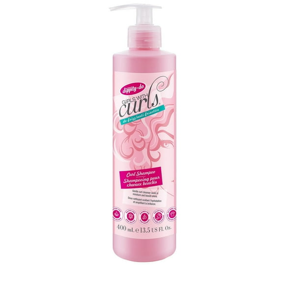 Shampooing pour cheveux bouclés – Nettoie en douceur, scelle l’hydratation et augmente le lustre des cheveux secs, frisottés et bouclés – Convient aux cheveux colorés, sans sulfate et avec ingrédients