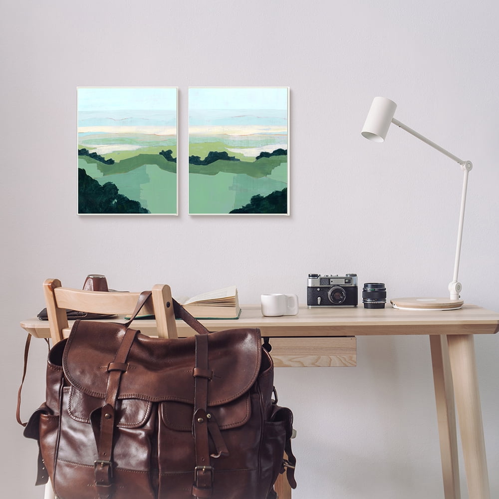 Stupell Industries Hill Side Nautical Landscape Abstract Greenery Canvas Wall Art by Grace Popp