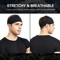 thumbnail image 4 of Diadema para correr para hombre, paquete de 5, banda para el sudor para hombre, diadema deportiva para correr, ciclismo, baloncesto, yoga, entrenamiento físico, diadema elástica unisex, 4 of 5