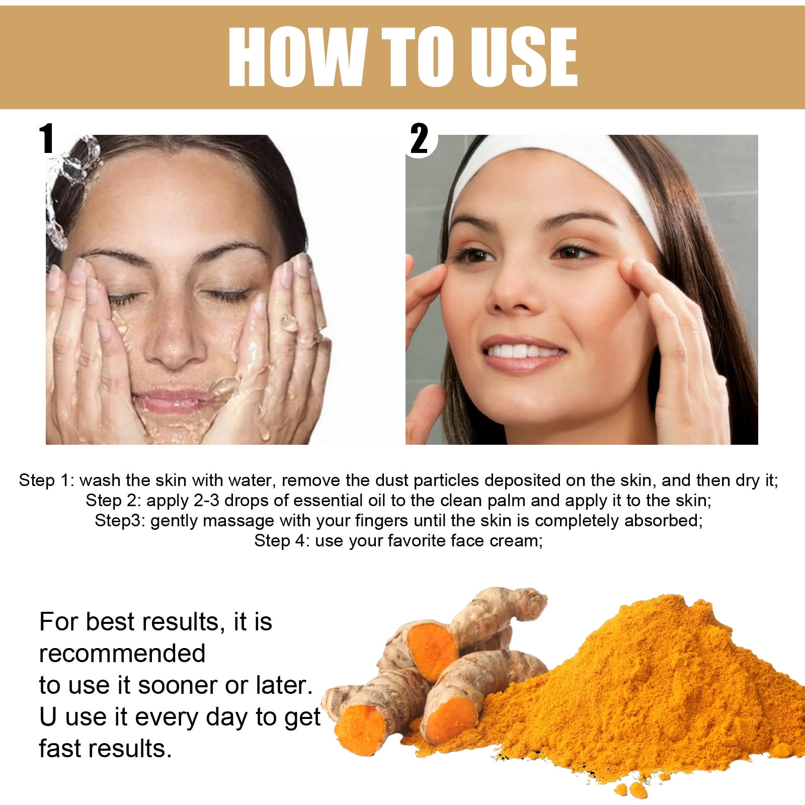 Alvantor Turmeric Facial Oil - Dark Spot Corrector & Hydration, 1.01 fl oz
