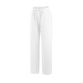 thumbnail image 5 of Women'S Pants Business Casual Outfits for Women White Work Pants Women Loose Womens Pants High Waist Pants Women Summer Outfits, 5 of 8