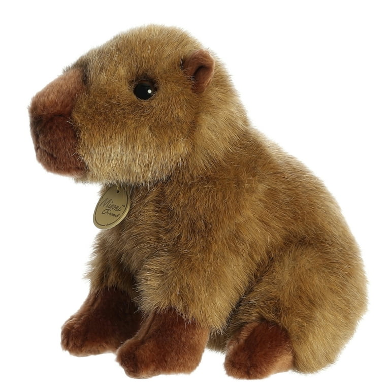 TheMogan 9 Capybara Plush Stuffed Safari Jungle Zoo Animal Toy Light Brown  