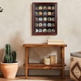 thumbnail image 4 of Atsknsk Military Challenge Coin display Case with HD Toughened Glass and Hanging Mount, Coin display , Rack with Removable 2 Grooves Shelves, Mahogany Finish, 4 of 7