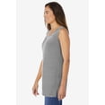 thumbnail image 3 of Woman Within Plus Size Perfect Sleeveless Shirred V-Neck Tunic, 3 of 6