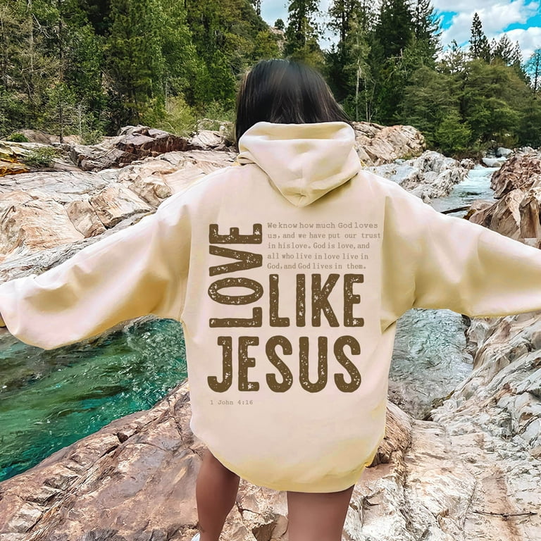 Women s Christian Hoodie Women s Fashion Hoodies Full Zip Oversized Sweatshirt for Women Plus Size Oversized Hoodies for Girls 10 12 Zipper Hoodies for Women Plus Size 2x 3x Walmart