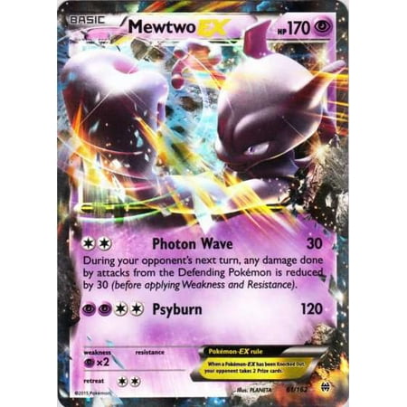 Pokemon X & Y BREAKthrough Single Card Holo Rare Mewtwo-EX