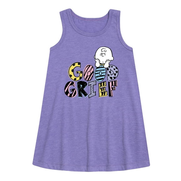 Peanuts - Good Grief Charlie Brown - Youth Girls A-line Dress