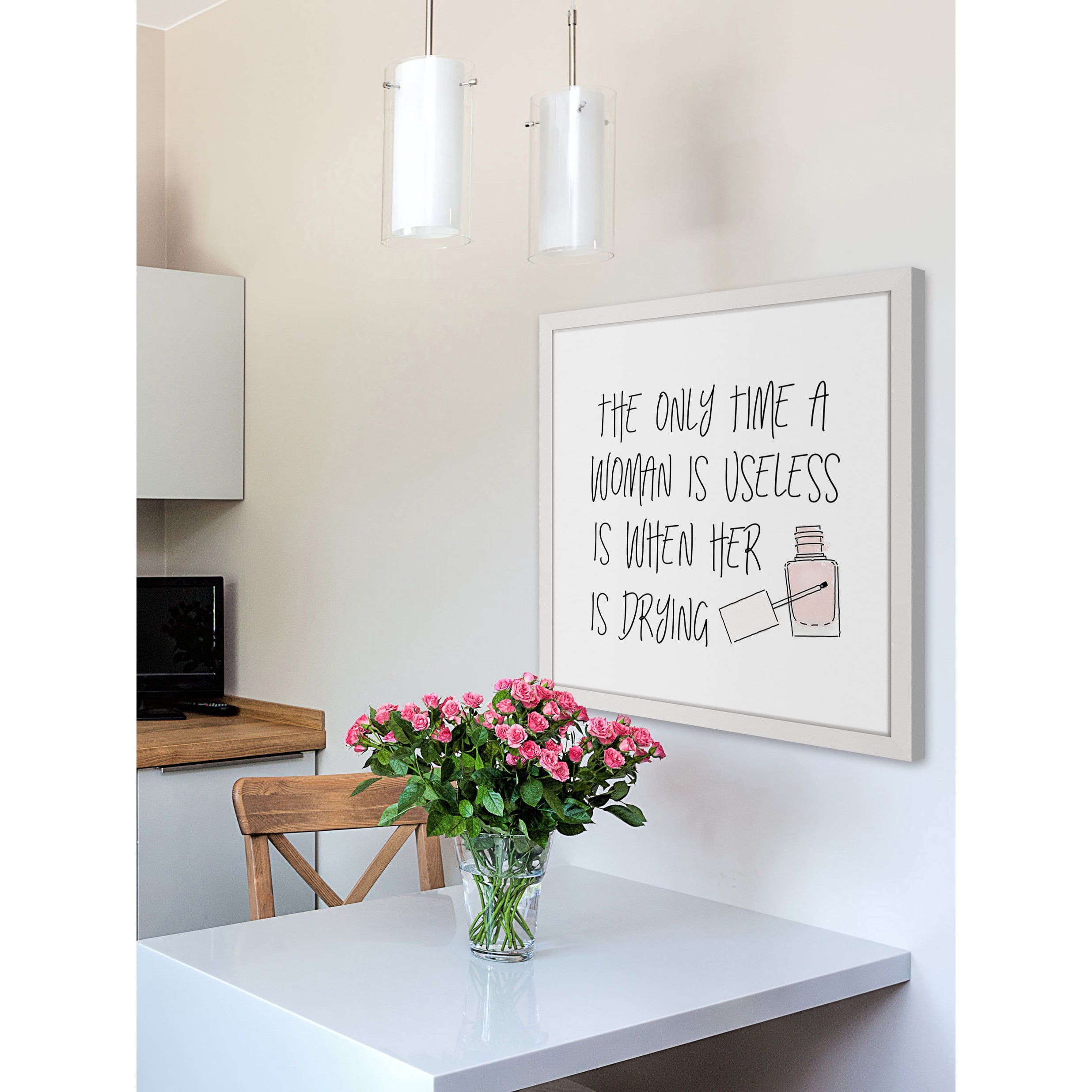 Marmont Hill - "Nail Polish Drying" by Shayna Pitch Framed Painting Print