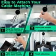 thumbnail image 5 of LAT Pulldown Attachments: LAT Pull Down Bar Cable Machine Attachment Home Gym Equipment, 5 of 5