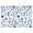 Blue Floral Pattern-1, variant on 2 Pcs Funny Kitchen Towels,Blue Floral Pattern Microfiber Dish Towels,Kitchen Tea Towels,Kitchen Towel Set (18" X 26")