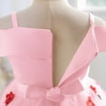 thumbnail image 4 of Larisalt Toddler Girls Dresses Rose Embroidery Tutu Party Sparkly Princess Baby Girl Summer Party Dress, 4 of 5