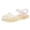 Gold, variant on MEZZALL Girls Fashion Jelly Sandals Breathable Open Toe Beach Shoes Soft Sole Casual Summer Toddlers Kids Trendy Child Footwear
