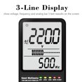 thumbnail image 3 of BSIDE 9999 Unités Multimètre Intelligent Vrai RMS Multimètre Numérique Mesurant la Tension CA/CC Résistance Fréquence avec Écran LCD Testeur de Diode de Capacité Mesurer la Continuité V - Vérification d'Alerte et de Fil en Direct, 3 of 7
