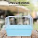 thumbnail image 5 of Jaula de viaje portátil para pájaros, ideal para agapornis y animales pequeños Jaula ligera para pájaros, ideal para periquitos y cacatúas Transportín de plástico para pájaros, 5 of 7